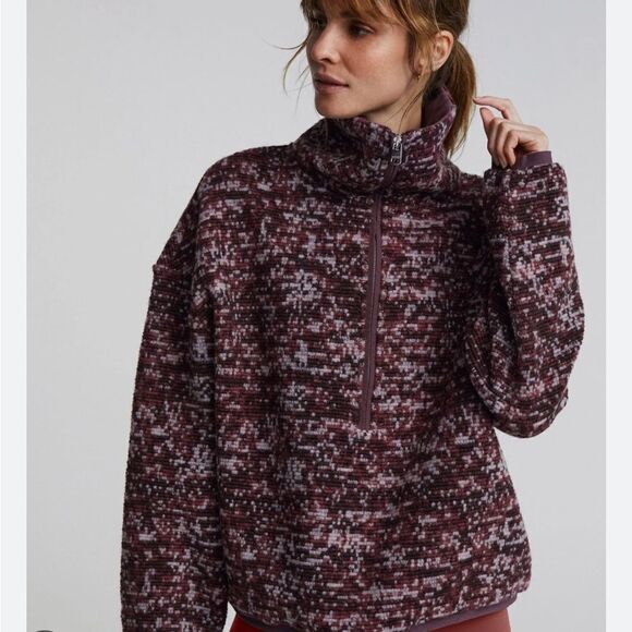 NWT Anthropologie Varley  Half Zip jacket size XL
Speckle fleece 
Retail $168 - Picture 4 of 14